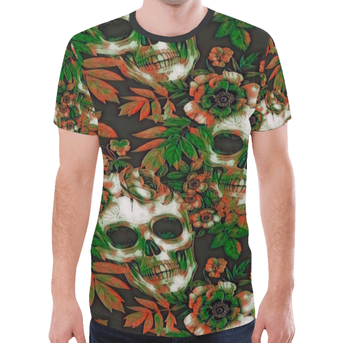 Woke Skulls Festival 13 New All Over Print T-shirt for Men (Model T45)
