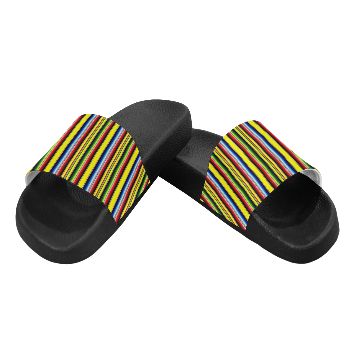 bright serape Men's Slide Sandals/Large Size (Model 057)