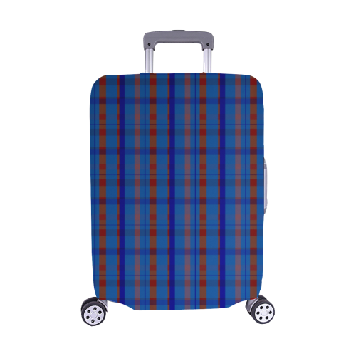 Royal Blue plaid style Luggage Cover/Medium 22"-25"