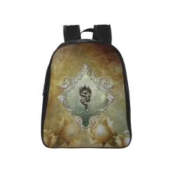 Awesome tribal dragon School Backpack (Model 1601)(Medium)