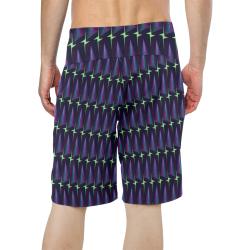 Graphic illusion Men's All Over Print Board Shorts (Model L16)