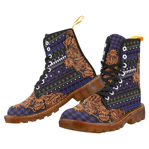 Southwest Bohemian Purple Martin Boots For Women Model 1203H