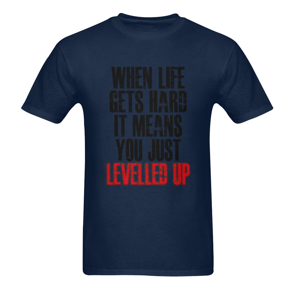 Level Up Men's T-Shirt in USA Size (Two Sides Printing)