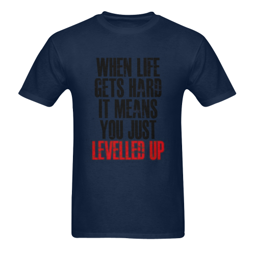 Level Up Men's T-Shirt in USA Size (Two Sides Printing)