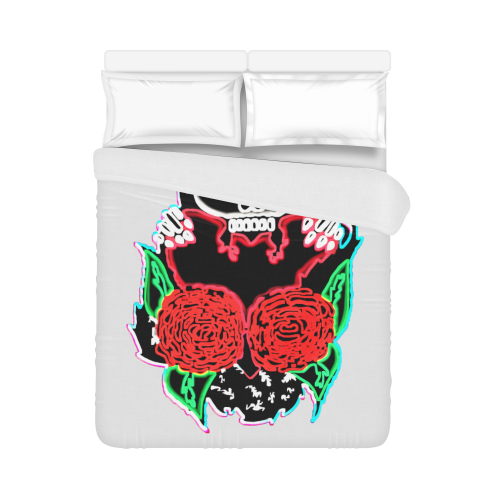 Love You To Neon Death Duvet Cover 86"x70" ( All-over-print)