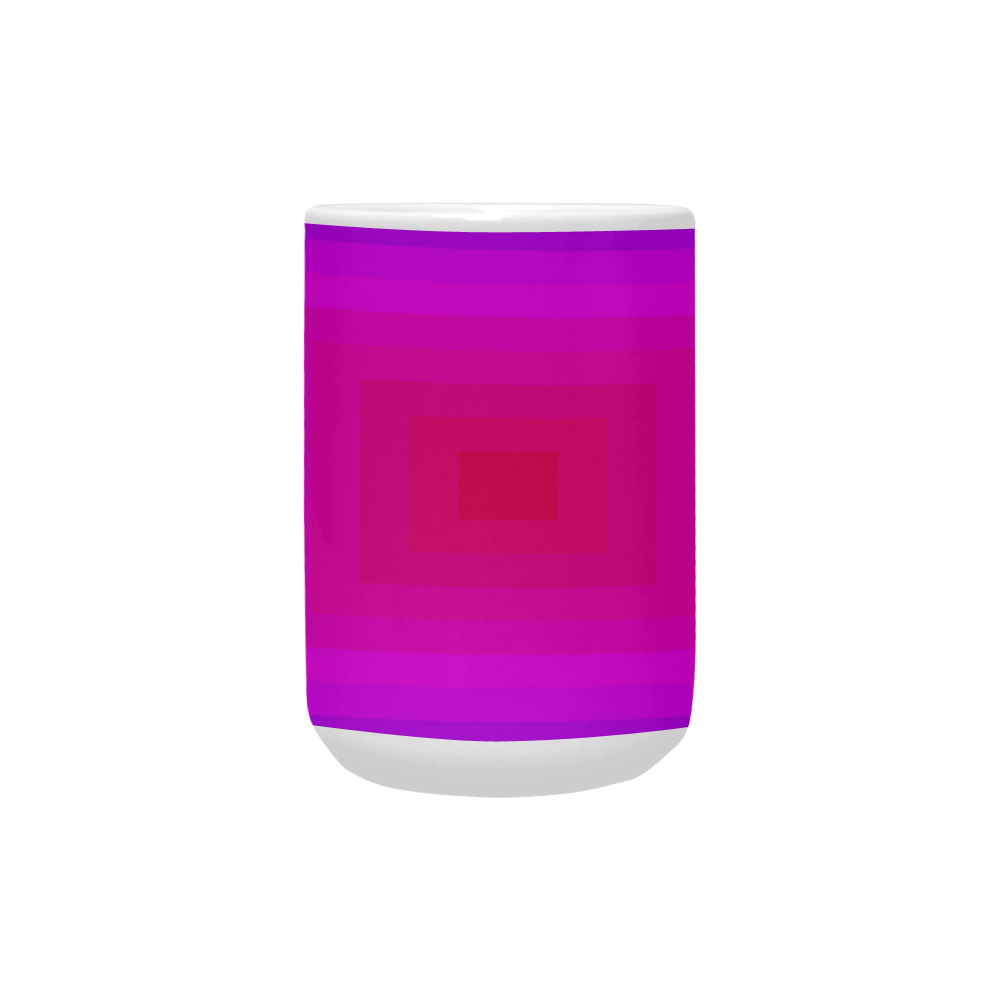 Purple pink multiple squares Custom Ceramic Mug (15OZ)