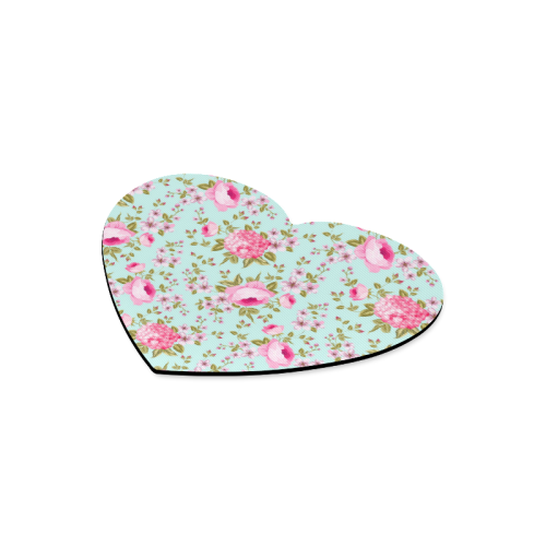 Peony Pattern Heart-shaped Mousepad