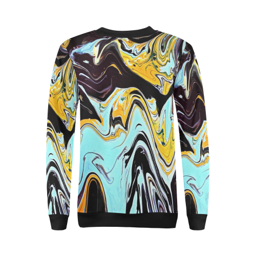 oil_d All Over Print Crewneck Sweatshirt for Women (Model H18)