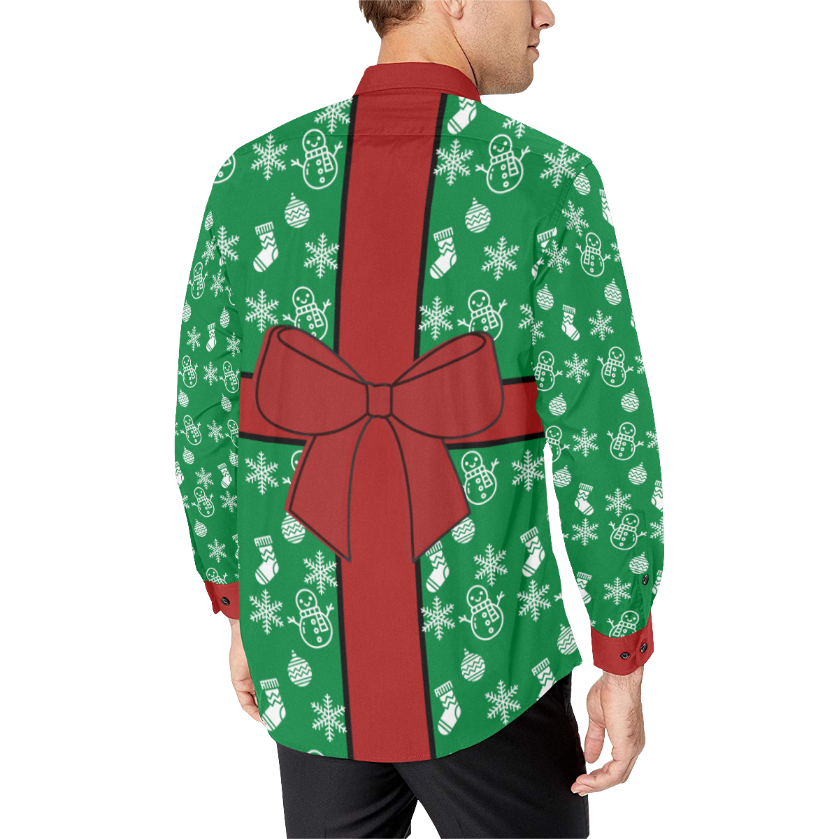 Christmas Gift Men's All Over Print Casual Dress Shirt (Model T61)
