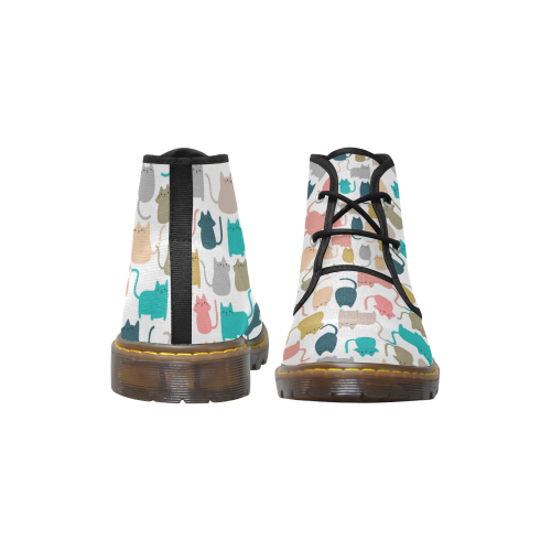 Pattern Women's Canvas Chukka Boots/Large Size (Model 2402-1)