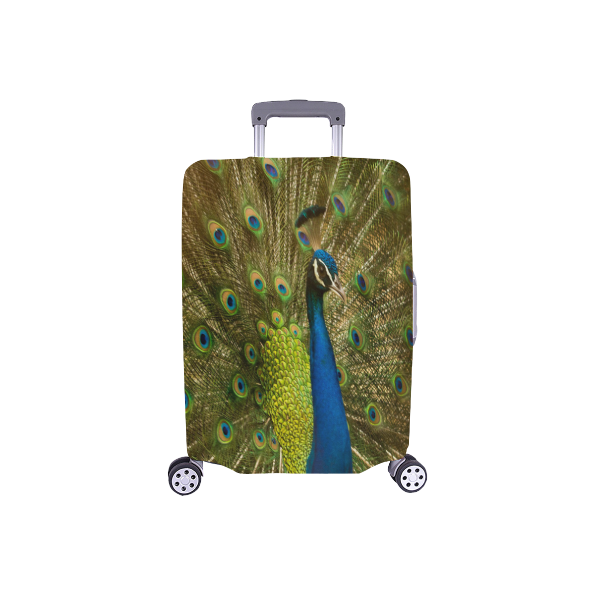 Brilliant Peacock Luggage Cover/Small 18"-21"