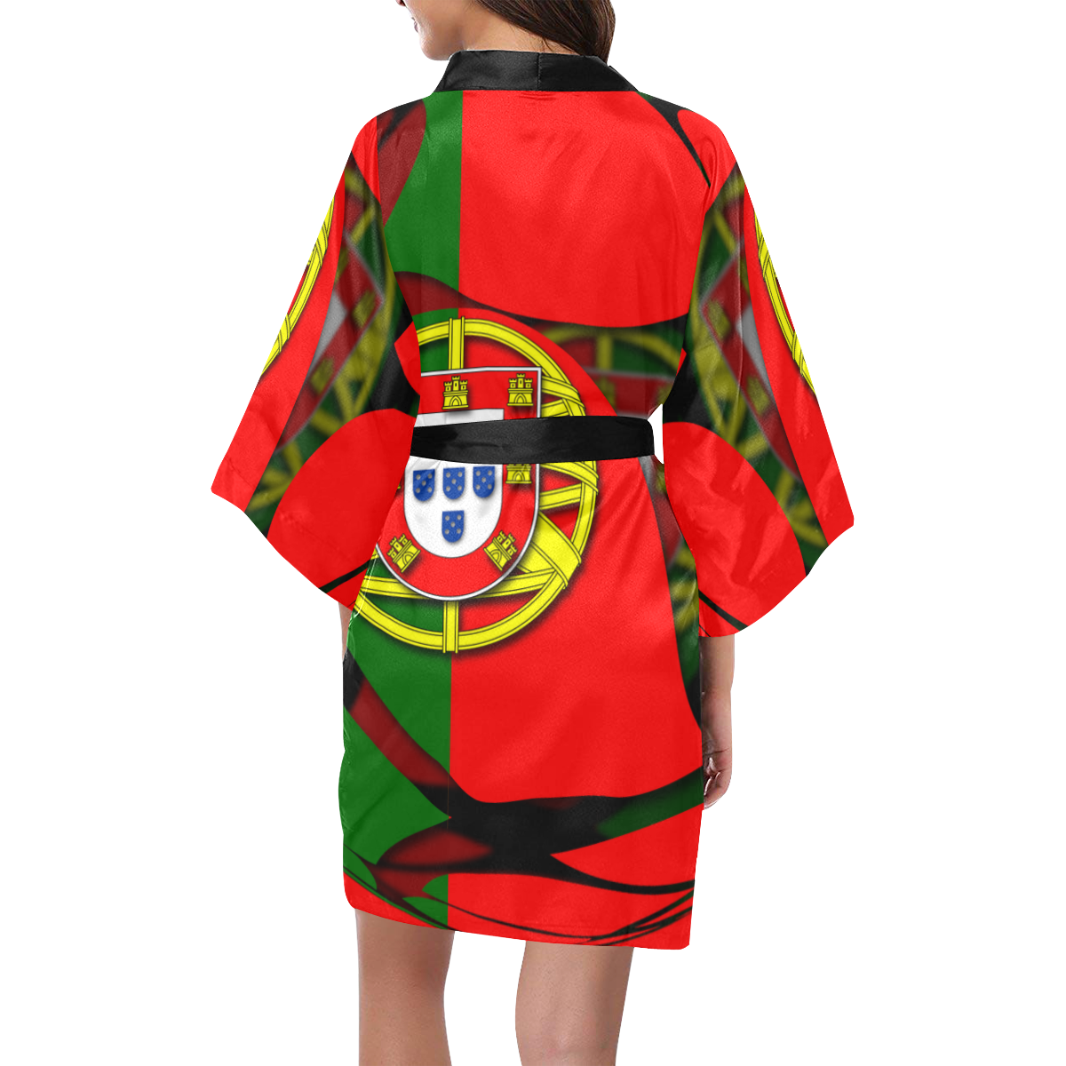 The Flag of Portugal Kimono Robe