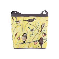 Yellow Birds Shoulder Bag Crossbody Bags (Model 1613)