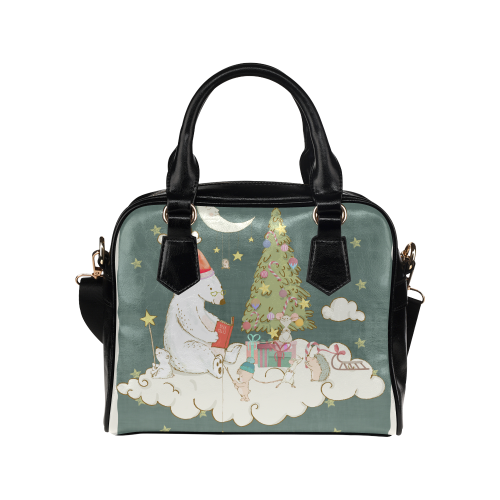 Cute Christmas Dreams Shoulder Handbag (Model 1634)