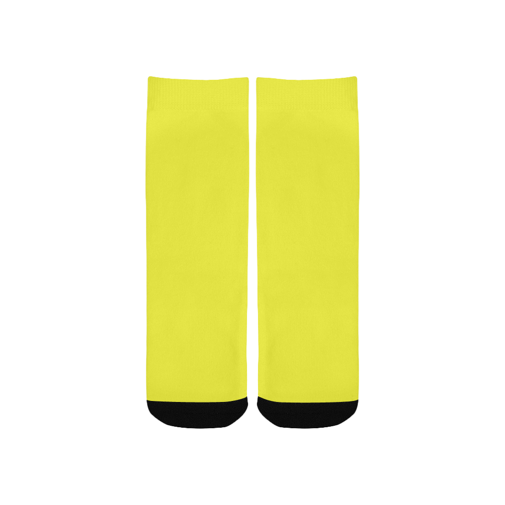 color maximum yellow Kids' Custom Socks