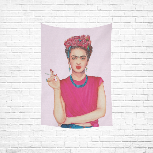 FRIDA Cotton Linen Wall Tapestry 40"x 60"