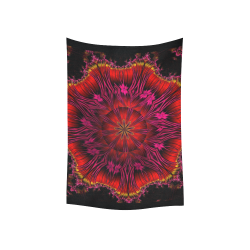 Sunset Solar Flares Fractal Abstract Cotton Linen Wall Tapestry 40"x 60"