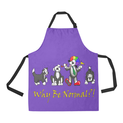 Y B Normal purple All Over Print Apron