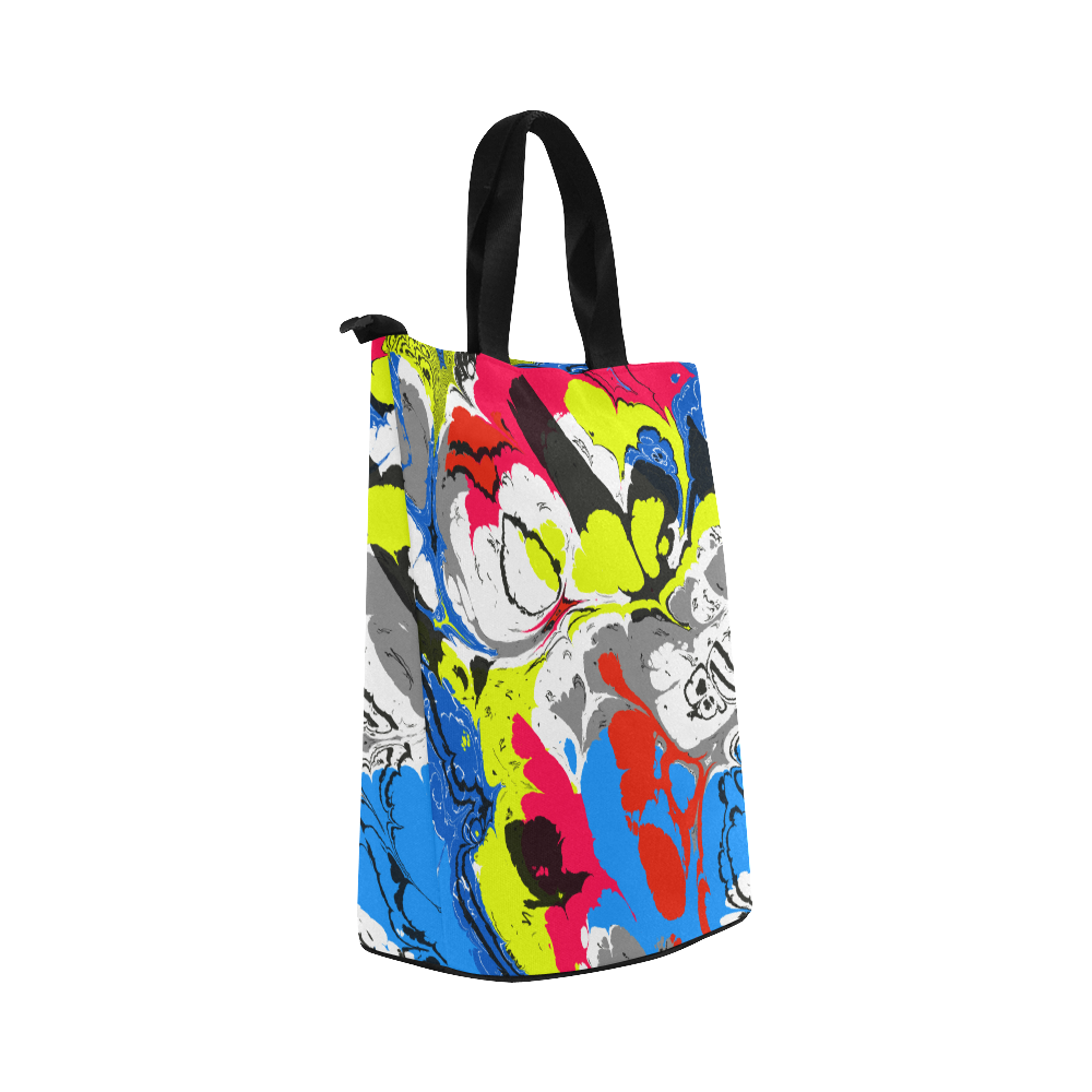 Colorful distorted shapes2 Nylon Lunch Tote Bag (Model 1670)
