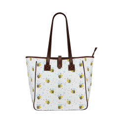 Cute Bee Pattern Classic Tote Bag (Model 1644)