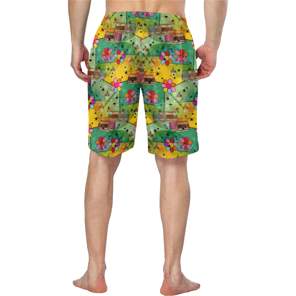 Fall by Nico Bielow Men's Swim Trunk (Model L21)