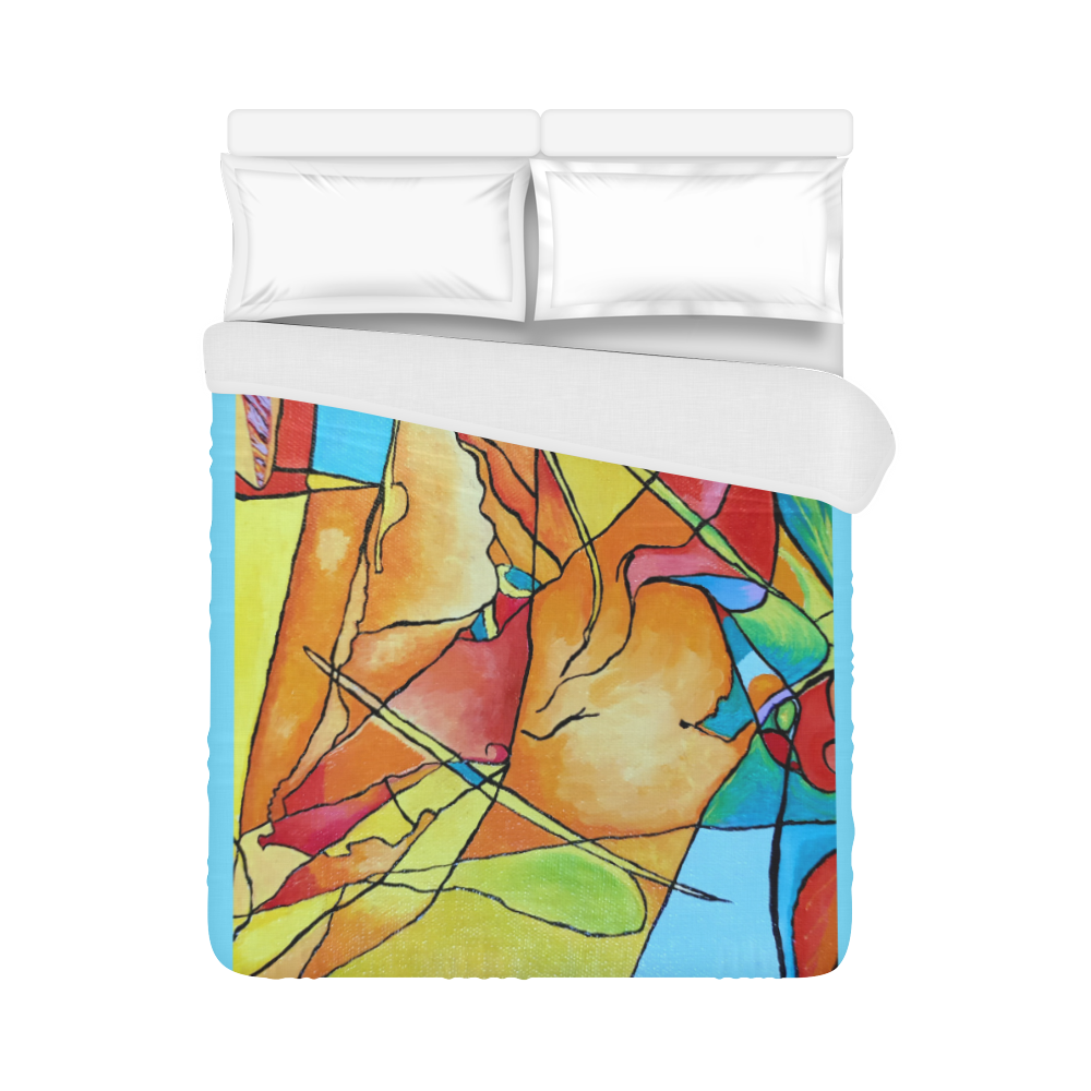 ABSTRACT NO 1 Duvet Cover 86"x70" ( All-over-print)