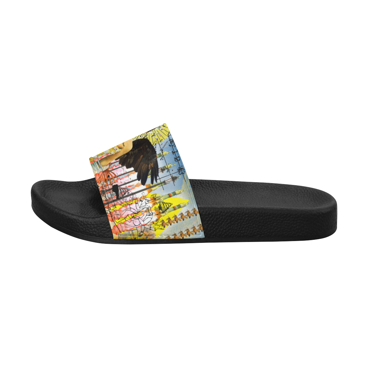 ROCKET GIRL II Men's Slide Sandals (Model 057)