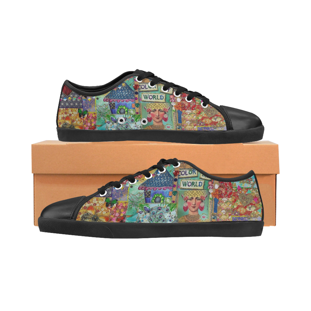 Colour my world Canvas Shoes for Women/Large Size (Model 016)