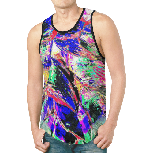 wheelVibe2_8500 78 low low low New All Over Print Tank Top for Men (Model T46)