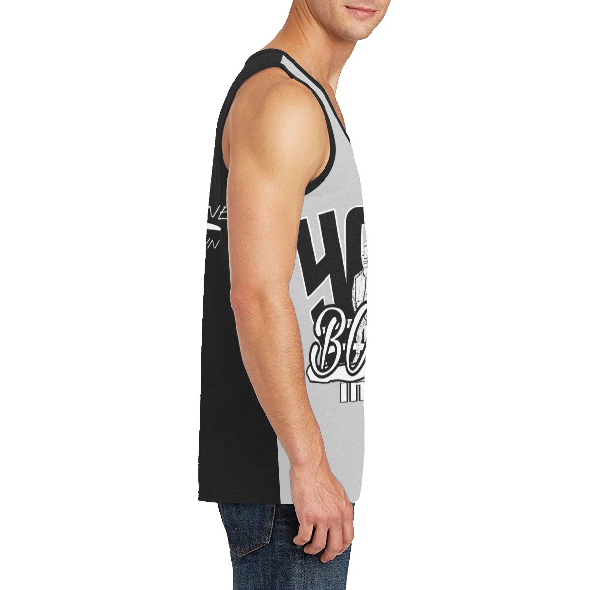 YahBoy Inc Gray Men's All Over Print Tank Top (Model T57)