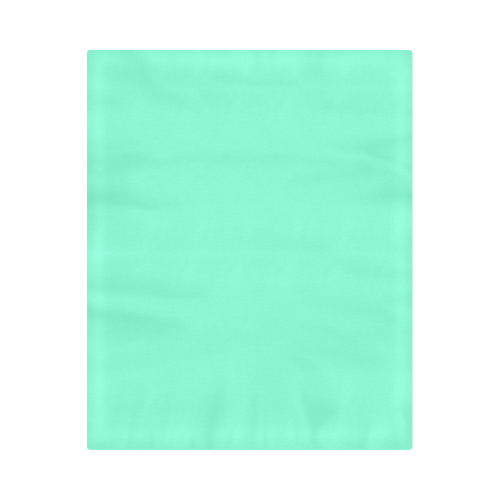 color aquamarine Duvet Cover 86"x70" ( All-over-print)
