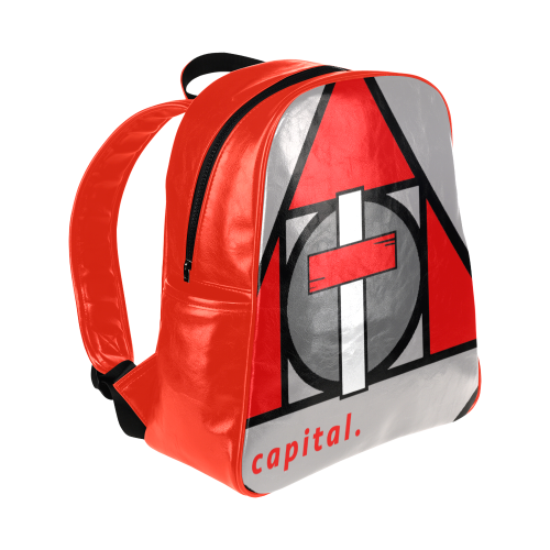 capital alchemy pleather bag Multi-Pockets Backpack (Model 1636)