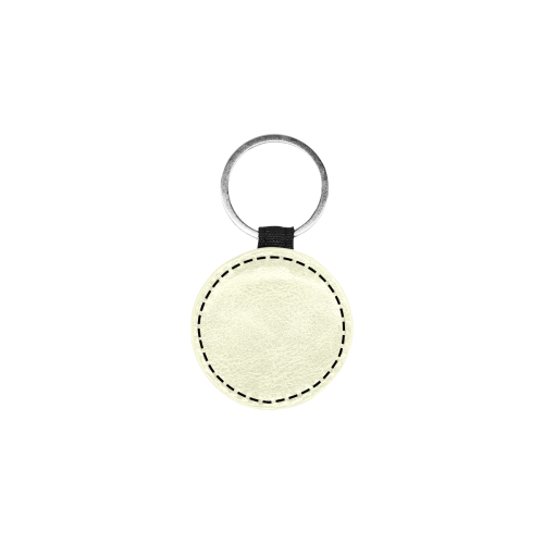color light yellow Round Pet ID Tag