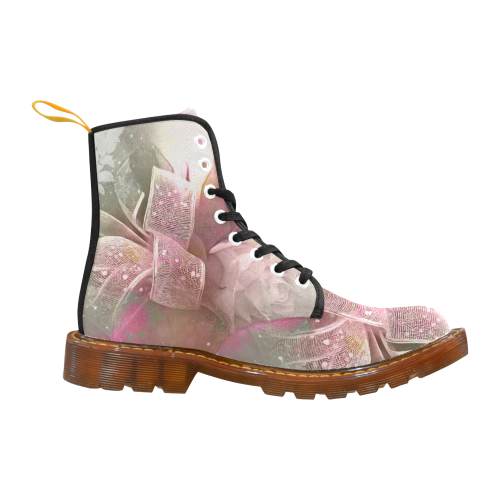 Beautiful soft roses Martin Boots For Women Model 1203H