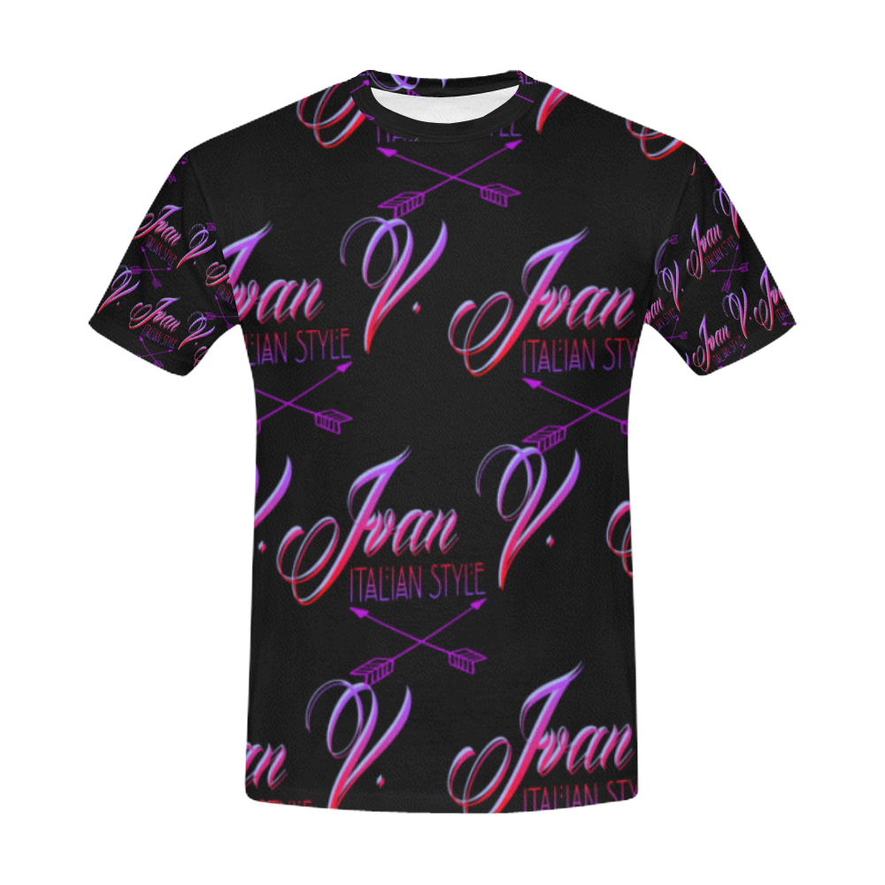 Ivan Venerucci Italian Style brand All Over Print T-Shirt for Men (USA Size) (Model T40)