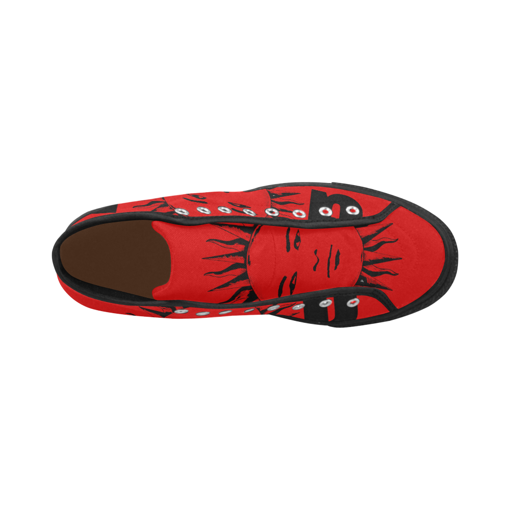 GOD Men Retros Red & Black Vancouver H Men's Canvas Shoes/Large (1013-1)