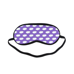 Clouds with Polka Dots on Purple Sleeping Mask