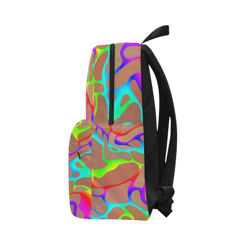 Colorful wavy shapes Unisex Classic Backpack (Model 1673)
