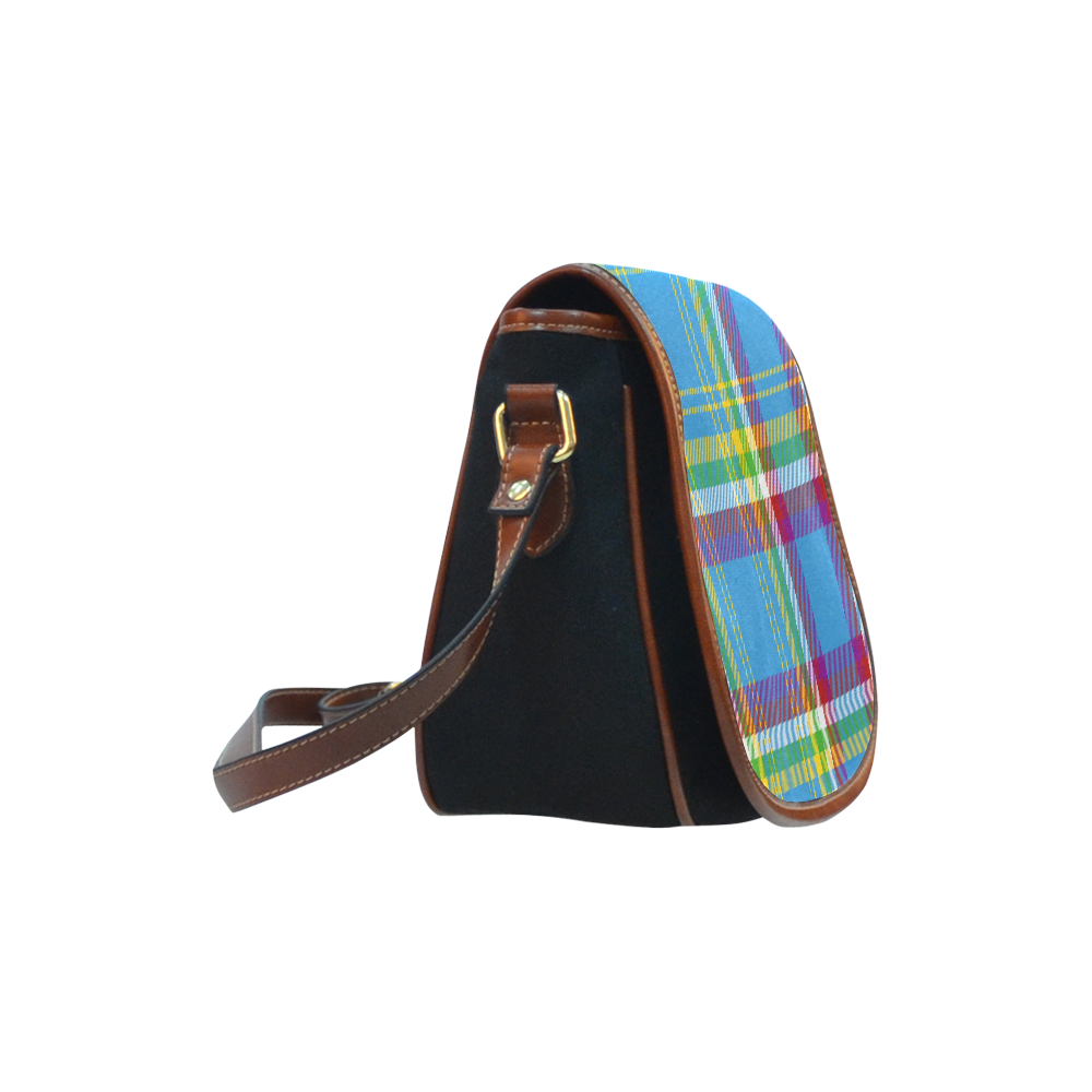 Yukon Tartan Saddle Bag/Small (Model 1649)(Flap Customization)