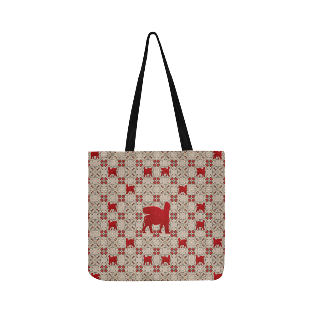 Red Lamassu Reusable Shopping Bag Model 1660 (Two sides)