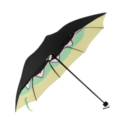 LasVegasIcons Poker Chip - Poker Hand on Yellow Anti-UV Foldable Umbrella (Underside Printing) (U07)