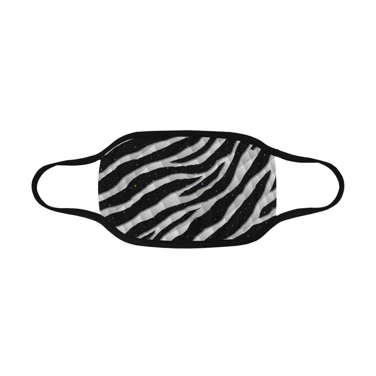 Ripped SpaceTime Stripes - White Mouth Mask