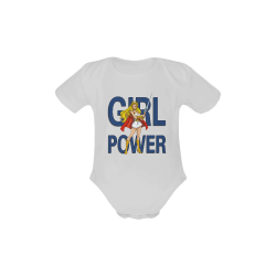 Girl Power (She-Ra) Baby Powder Organic Short Sleeve One Piece (Model T28)