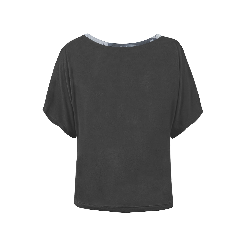 Hang on Women's Batwing-Sleeved Blouse T shirt (Model T44)