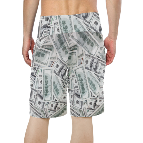 Cash Money / Hundred Dollar Bills Men's All Over Print Board Shorts (Model L16)
