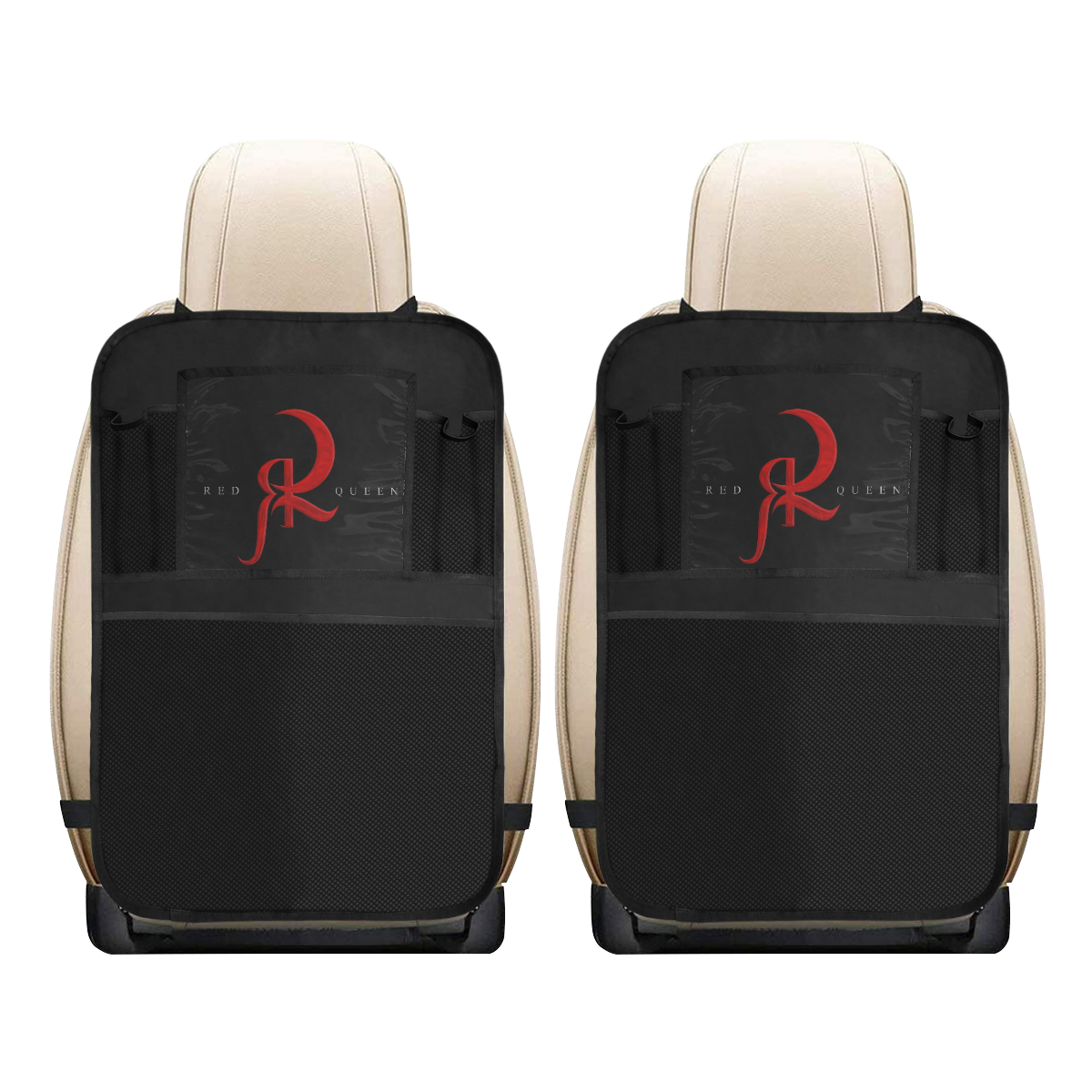 RED QUEEN LOGO Car Seat Back Organizer (2-Pack)
