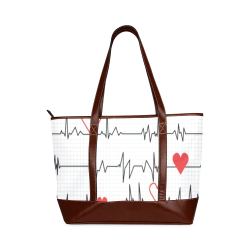 Ekg tote Tote Handbag (Model 1642)