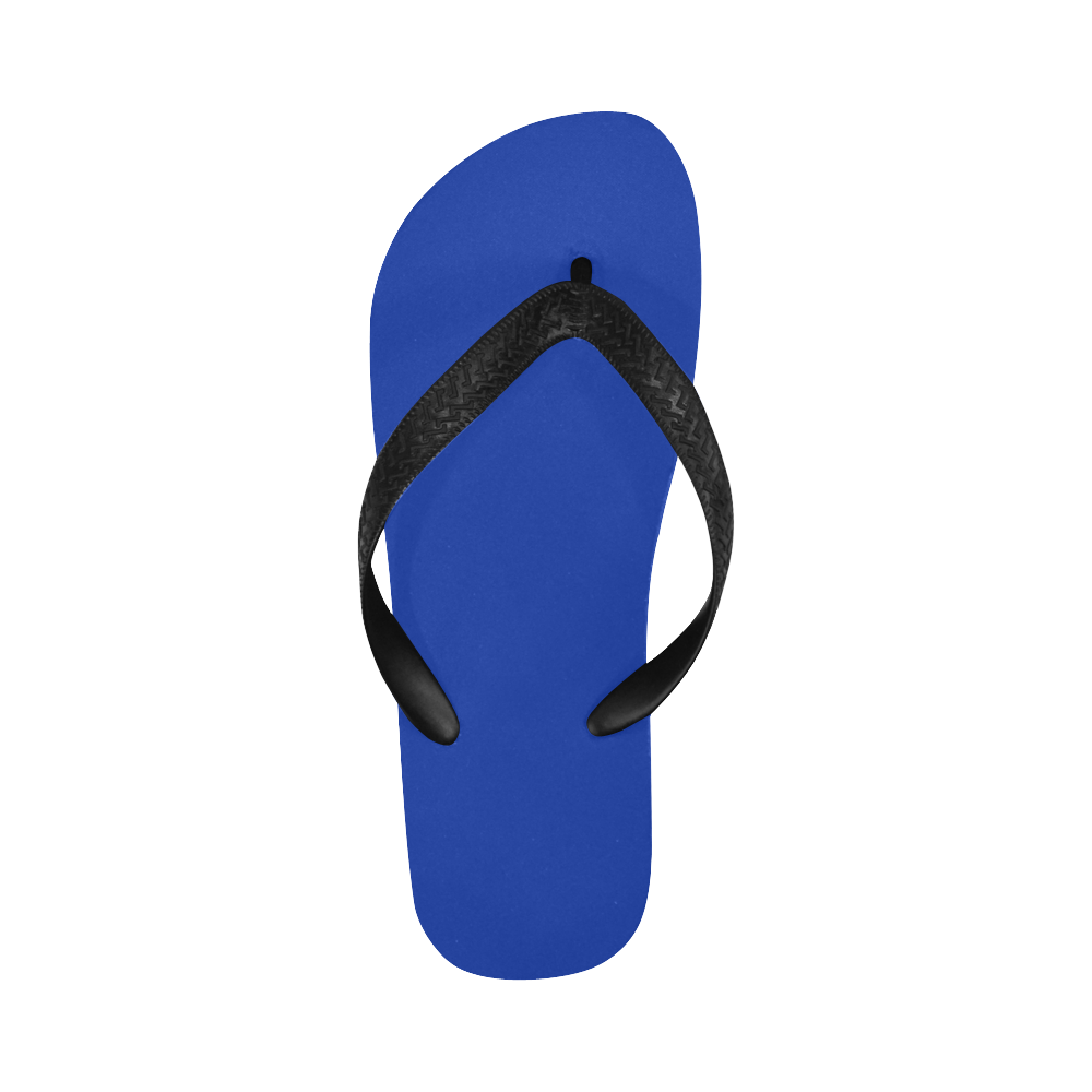 color Egyptian blue Flip Flops for Men/Women (Model 040)