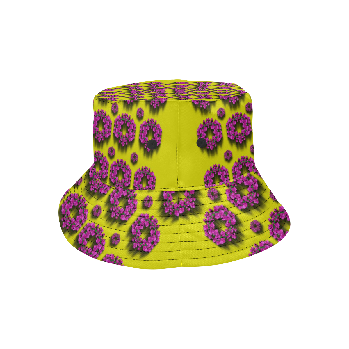 flower wreaths in ornate All Over Print Bucket Hat