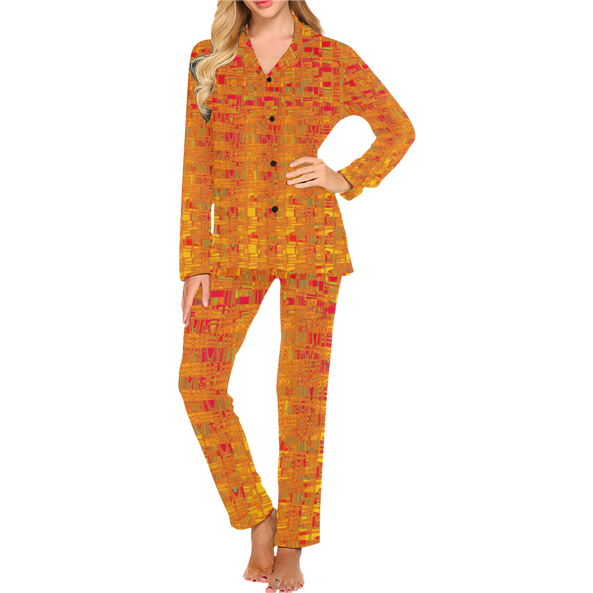 POPPY SHINE PJS Women's Long Pajama Set